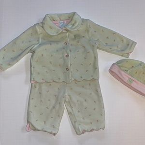 Chelsea’s Corner 3 Piece Infant Velour Outfit